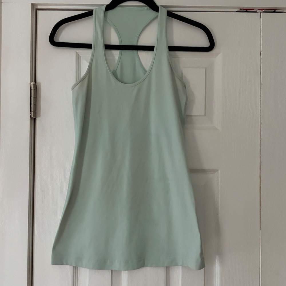 Lululemon‎ Cool Racerback Tank Top Mint Green Yoga Athletic Women Est. Size 4
